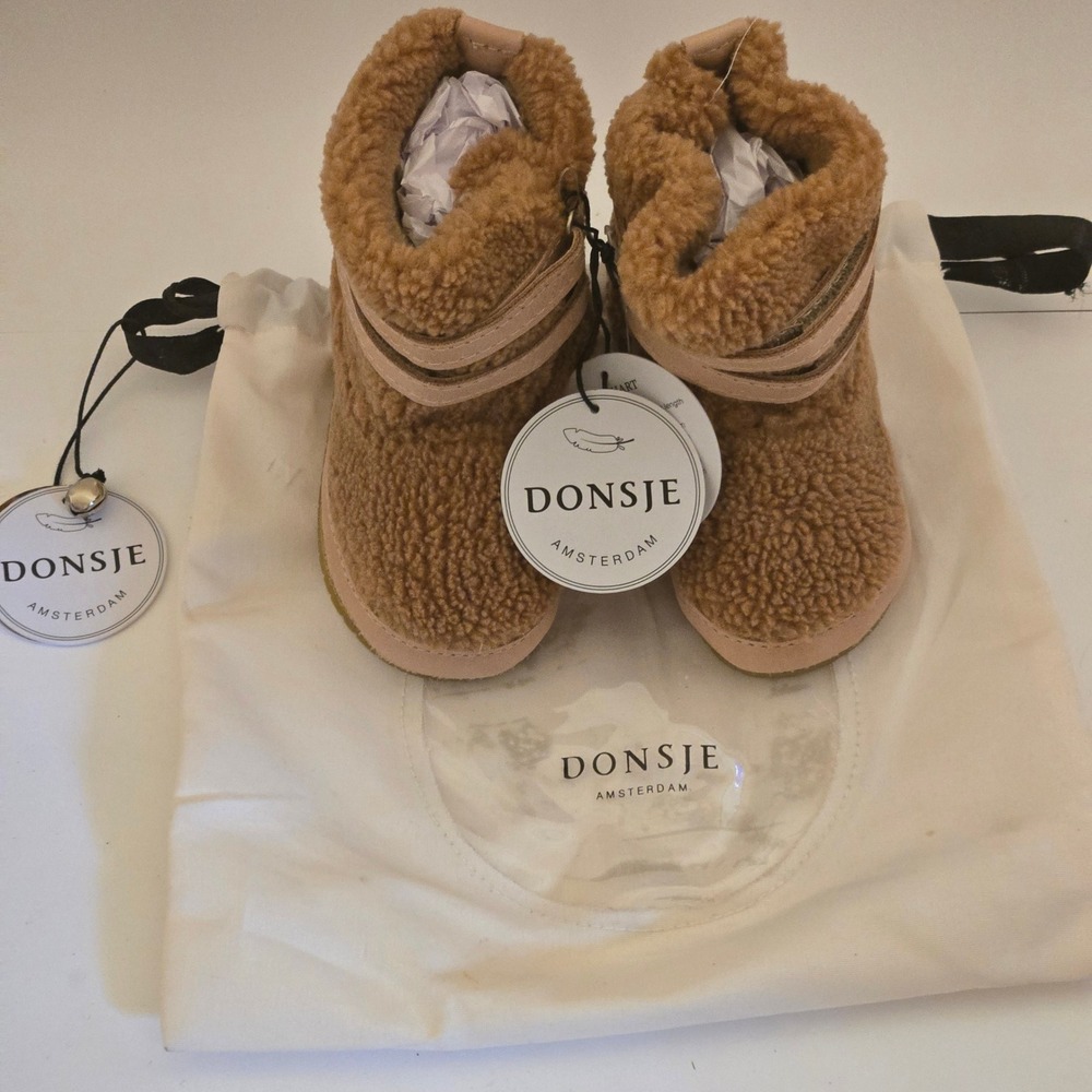 Donsje Amsterdam Larisso Lining Boots Light Maple Curly Faux Fur 18-24M 1034400